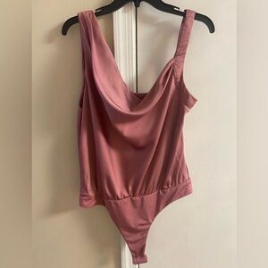 Astr Dusty Rose bodysuit Top Large